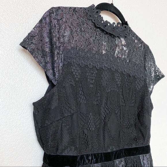 Foxiedox Maisie Lace & Velvet Cocktail Dress Size 6 - Picture 3 of 15
